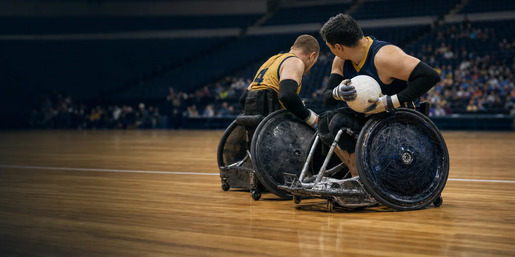 PerformancePilot Wheelchair Rugby public season website with a wheelchair rugby action scene and support call to action.